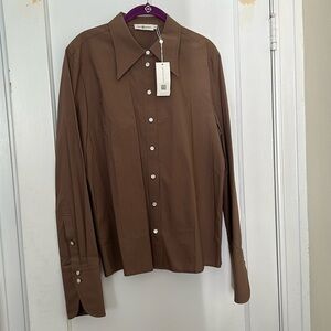 NWT Tory Burch cotton poplin shirt Branch size 14